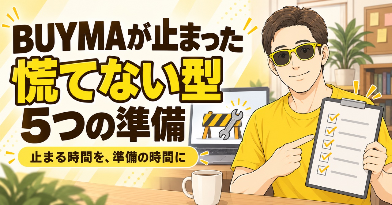 BUYMAが止まった時の慌てない型