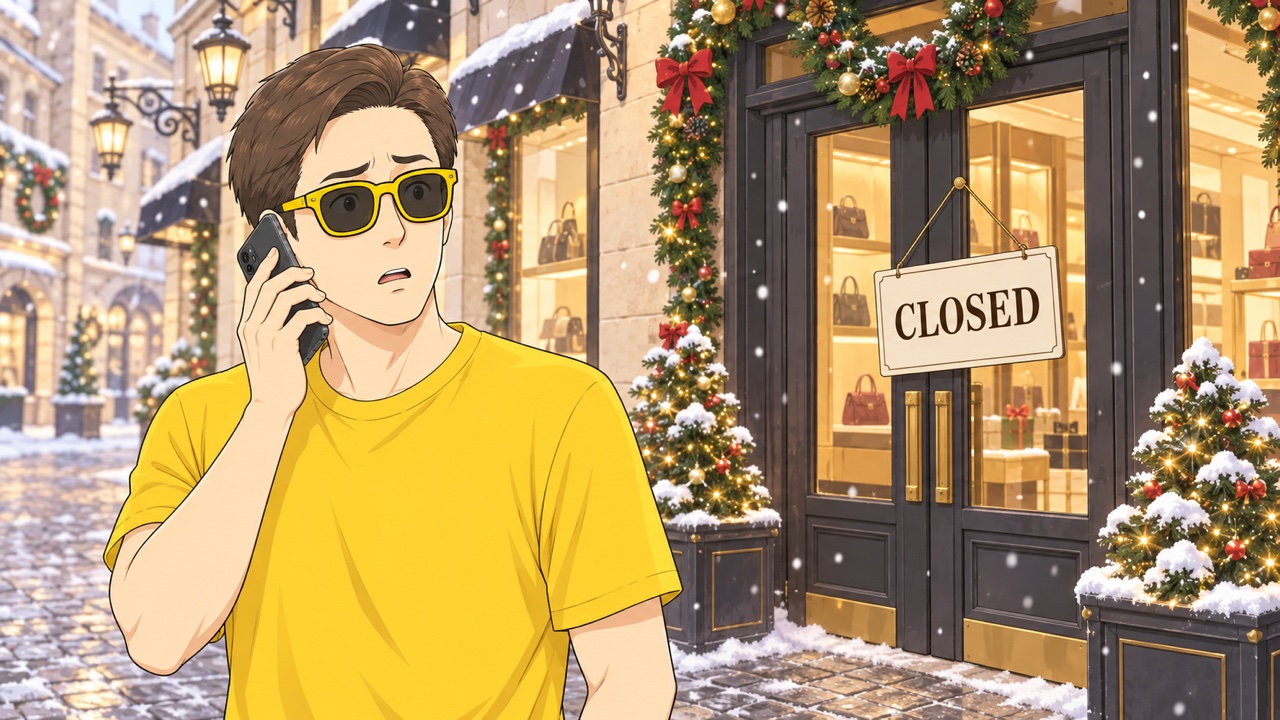 クリスマスに閉まっているヨーロッパのお店